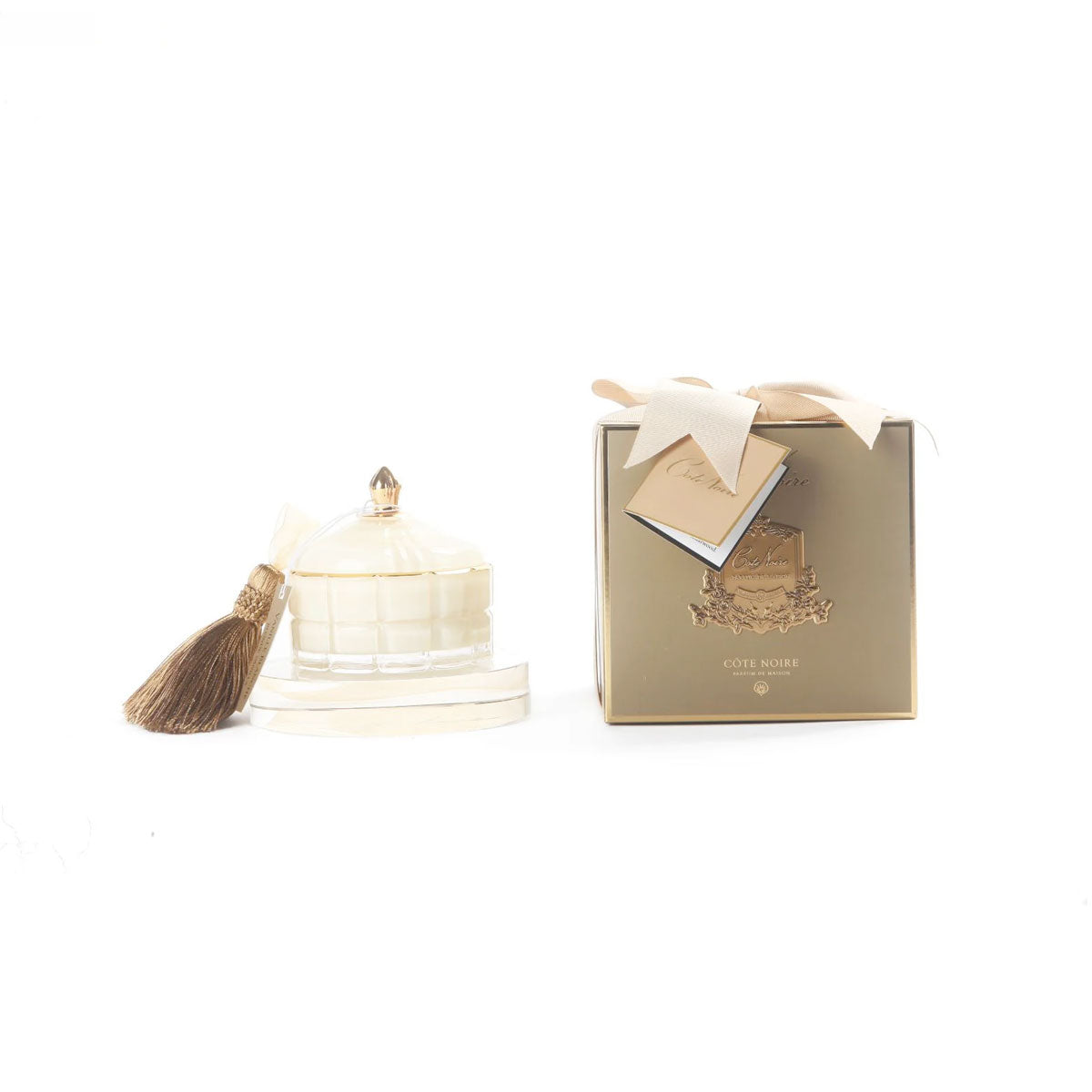 Art Deco Candle - Cream & Gold - Blonde Vanilla 200g