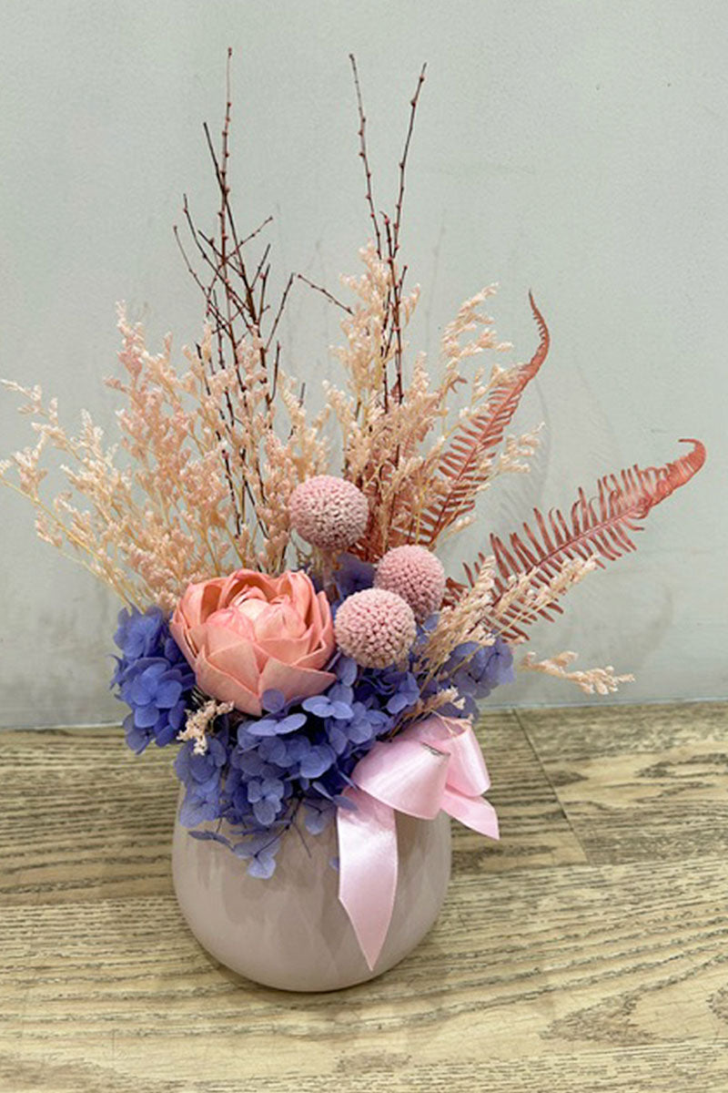 Coloured Dried & Preserved Arrangement