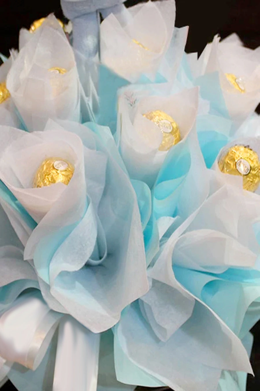 Pale Blue Chocolate Bouquet