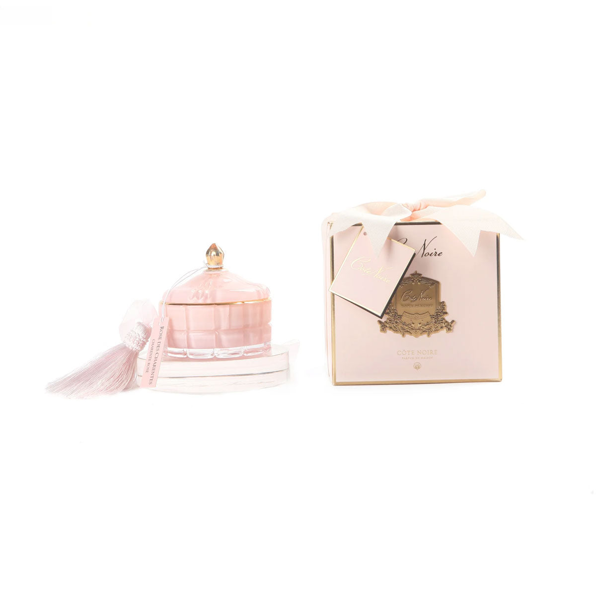 Art Deco Candle - Pink & Gold - Pink Champagne 200g