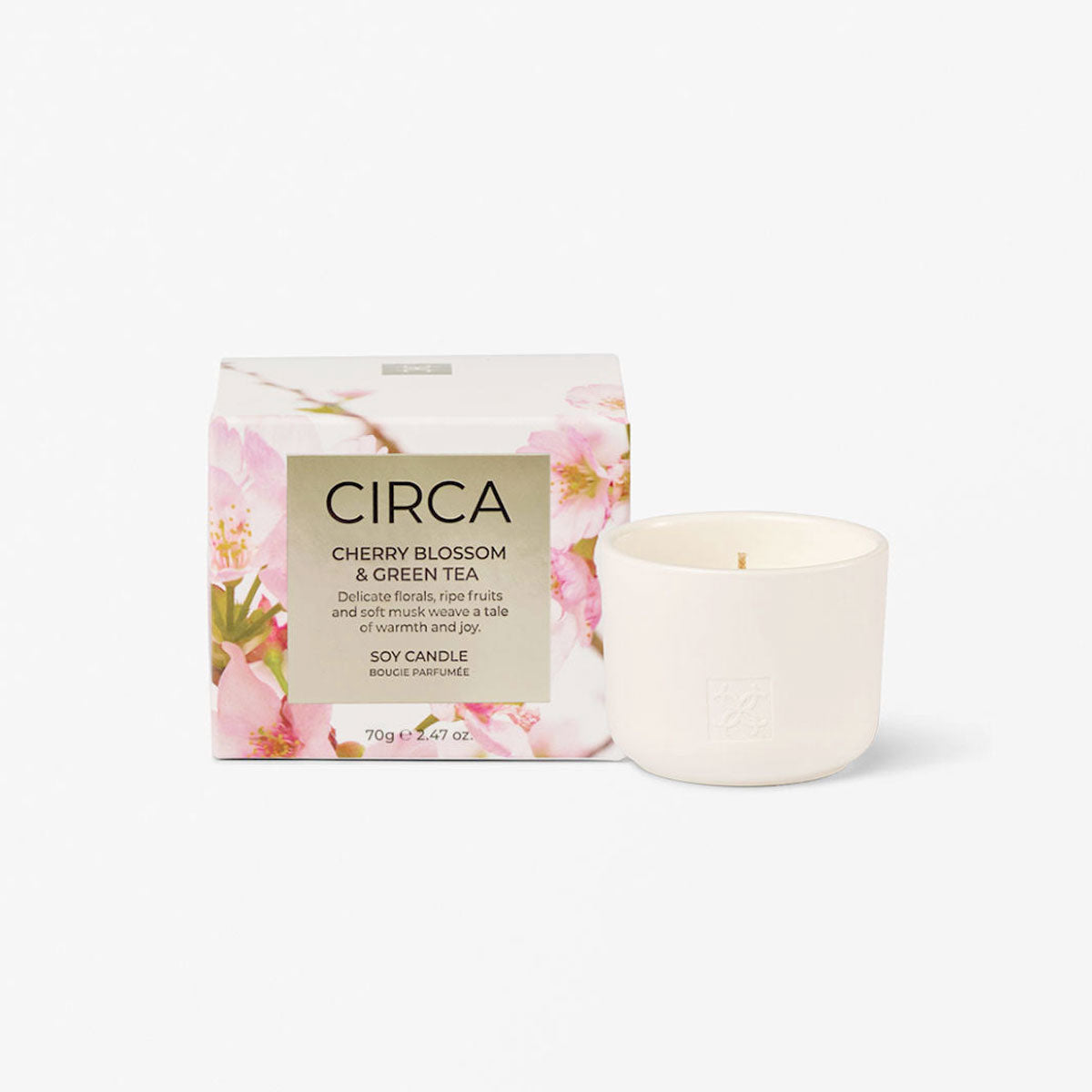 Cherry Blossom & Green Tea 70g Soy Candle