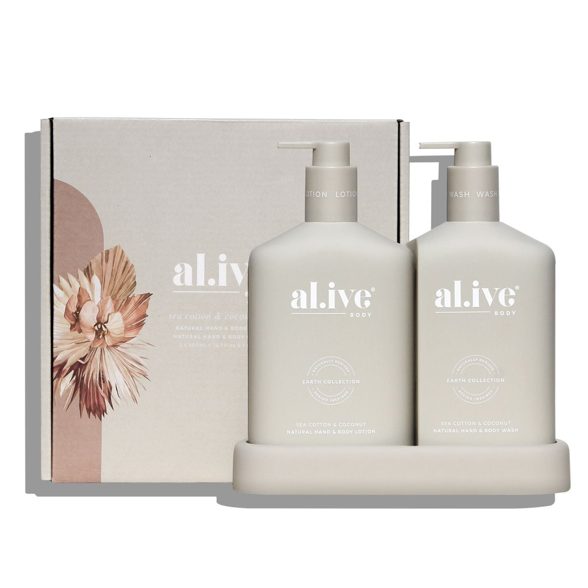 Wash & Lotion Duo + Tray – Sea Cotton & Coconut