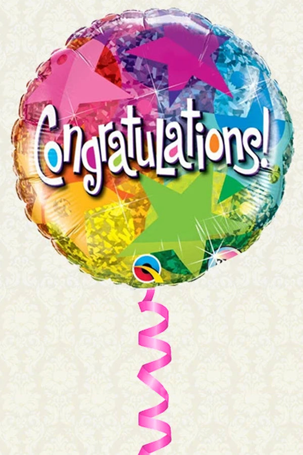 Helium Balloon - Congratulations
