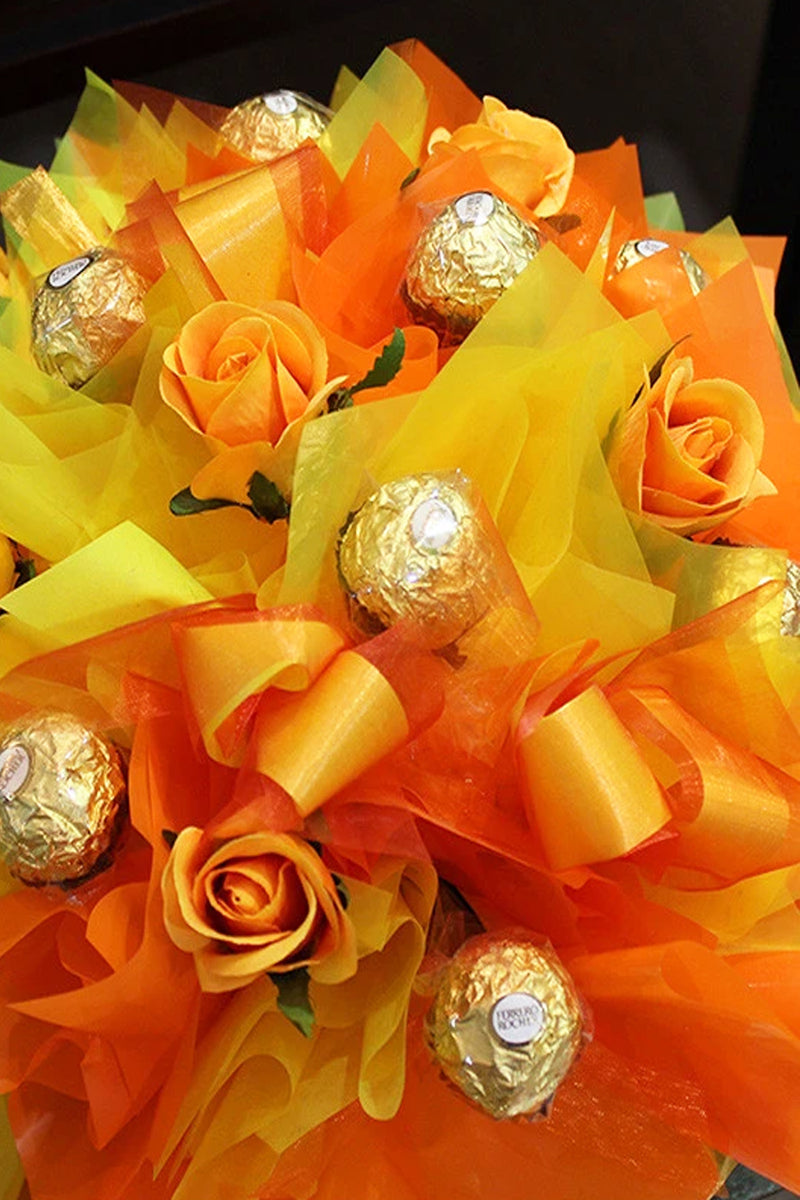 Orange & Yellow Chocolate Bouquet